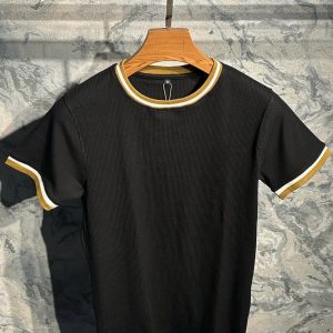Round Neck Premium T-Shirt Contrast (black)